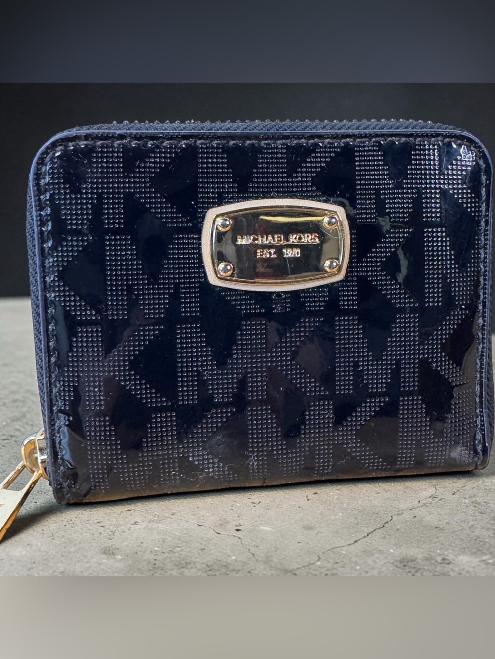 Michael Kors Jet Set Patent Leather Bifold Wallet